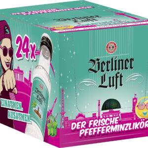 Berliner Luft Pfefferminzlikör 'Shots' in GB 24x 2cl