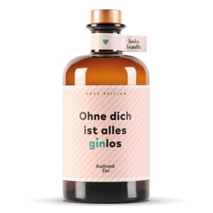 'Ohne dich ist alles ginlos' Love Edition by Flaschenpost Gin 50cl