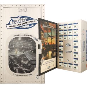 Whisky Adventskalender Flaviar 24x 5cl mit 2 Gläsern